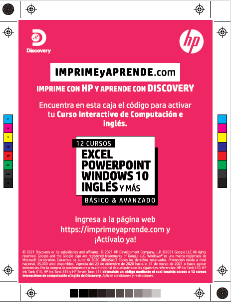 Imprime y Aprende - Discovery